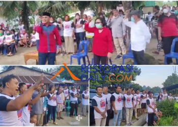 Langgar Prokes Covid-19, Cabup Anton Saragih dan Banyak Warga Tak Pakai Masker Saat Kampanye