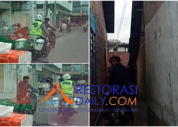 Di Pematangsiantar, Oknum Polantas Tidak Menilang Pengendara Sepeda Motor yang Tidak Pakai Helm karena Kenal