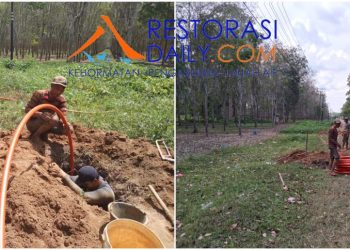 Proyek Utilitas PT Telekomunikasi Indonesia di Kabupaten Simalungun Tanpa Izin PTSP