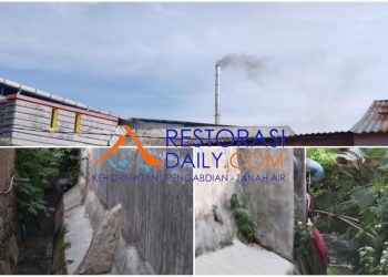 Timbulkan Bau Menyengat, Buangan Limbah dan Asap Pabrik CV Trans Sumatera Resahkan Warga Sekitar
