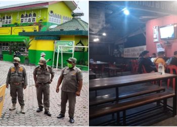 Camat Siantar Barat Bubarkan PTM di Sekolah, Kafe Lebih dari Jam Operasional Tidak Dibubarkan