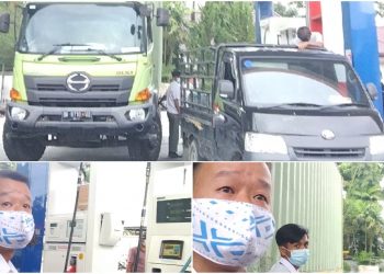 Berplat Hitam dan Dikawal, Kendaraan Industri PT STTC Bebas Beli Solar Subsidi