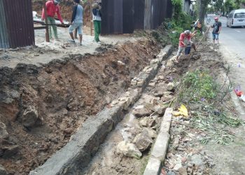 Setelah Diberitakan, Bangunan Drainase yang Hancur Langsung Diperbaiki