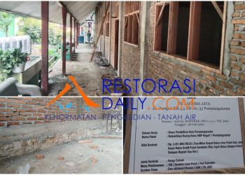 Berbiaya 2,4 Miliar, Pengawas Bangunan Rehab Ruang Kelas di SMP Negeri 1 Akui Gunakan Pondasi Tapak yang Lama